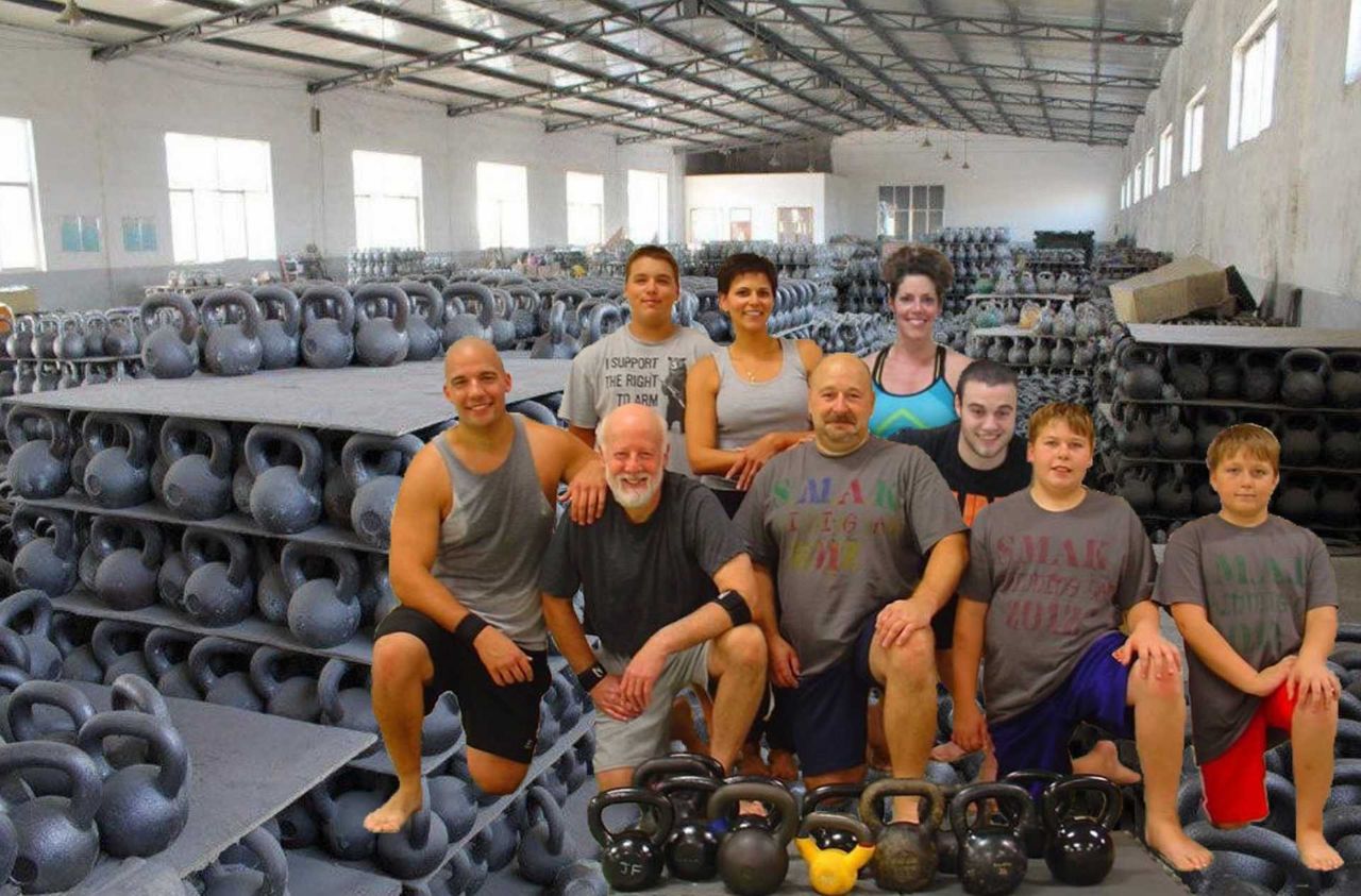 Kettlebell training group