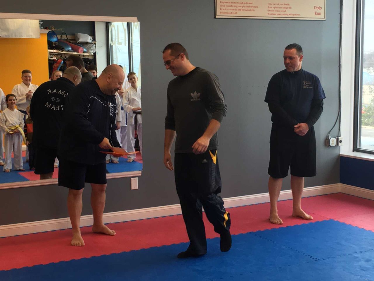 Instructor demonstrating technique